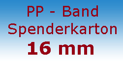 PP Band Spenderkarton 16 mm